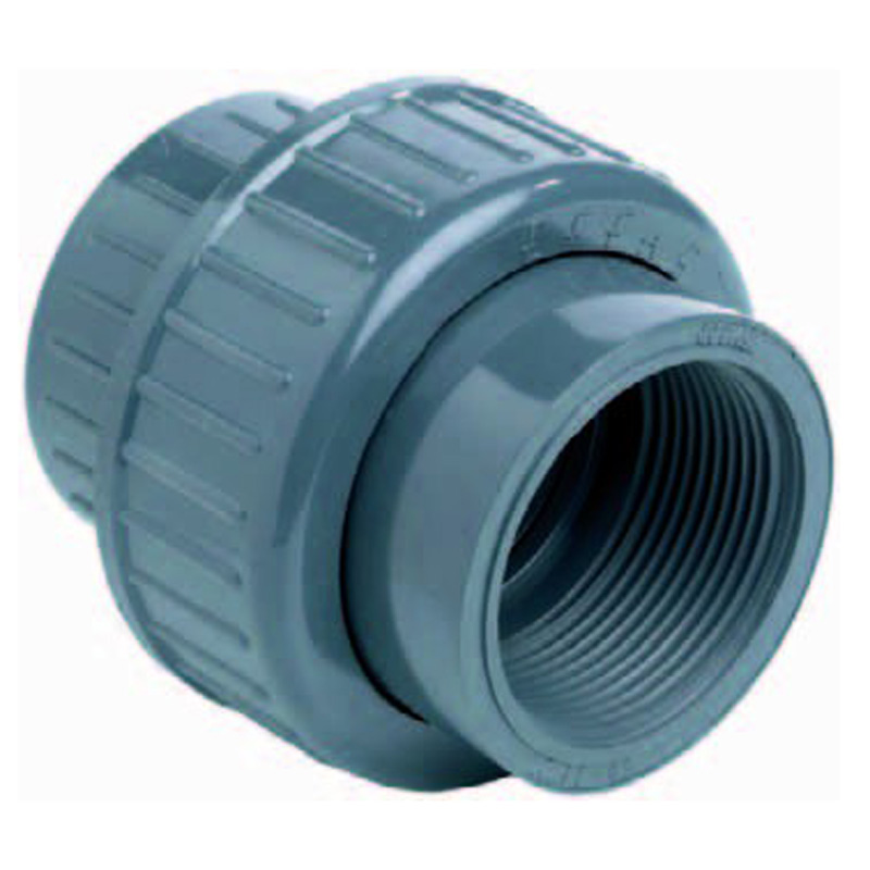 Effast PVC 3/3 koppeling 40mm lijmverbinding x 1 1/4" binnendraad