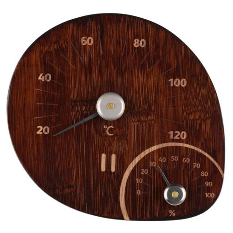 Rento thermometer & hygrometer hout donker bamboe