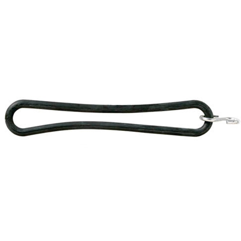 Rubberring zwart 25 cm met S-haak