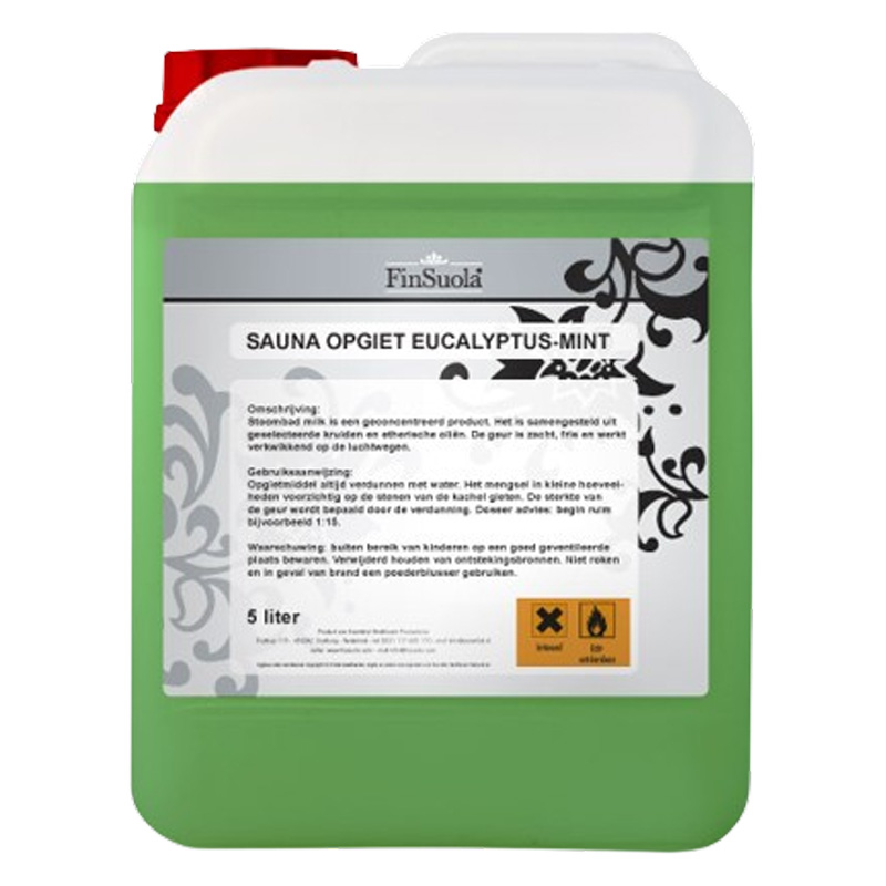 Finsuola Sauna opgietmiddel Eucalyptus mint 5 liter