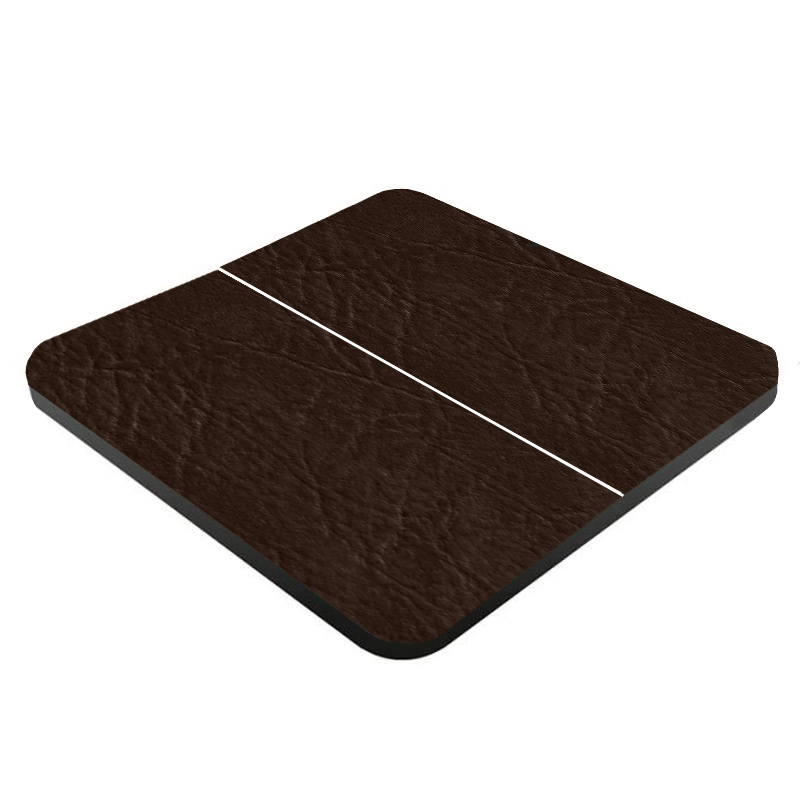 Spa cover 236 x 236 cm – radius 18 cm  Walnut