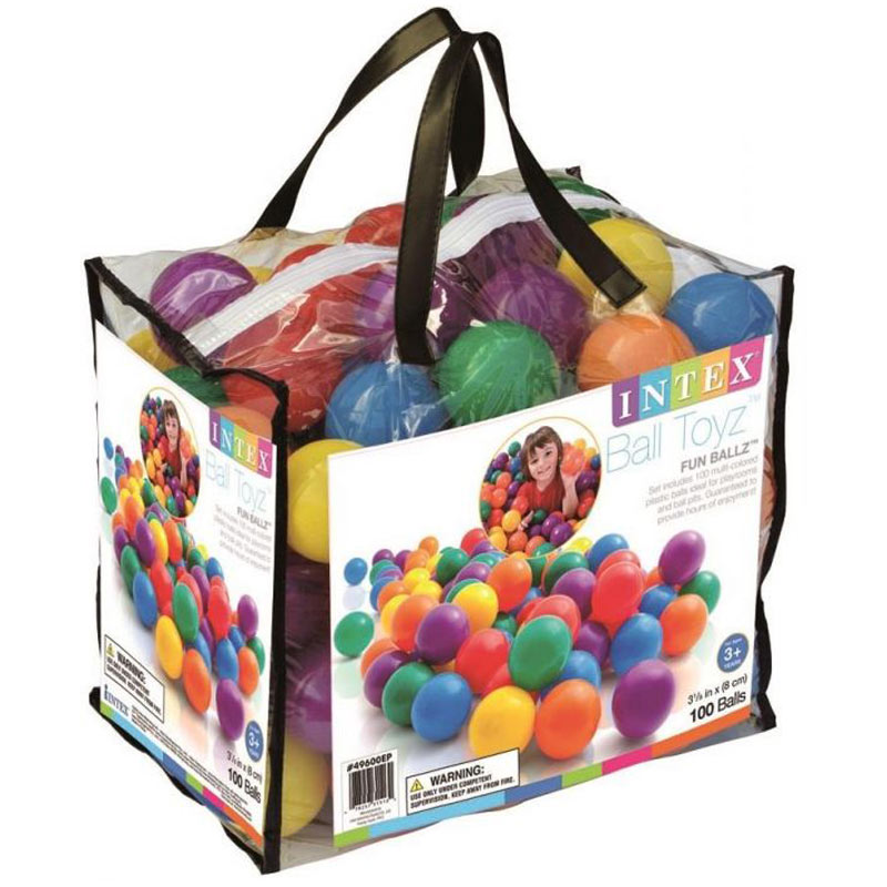 Intex speelballen 8 cm | 100 stuks