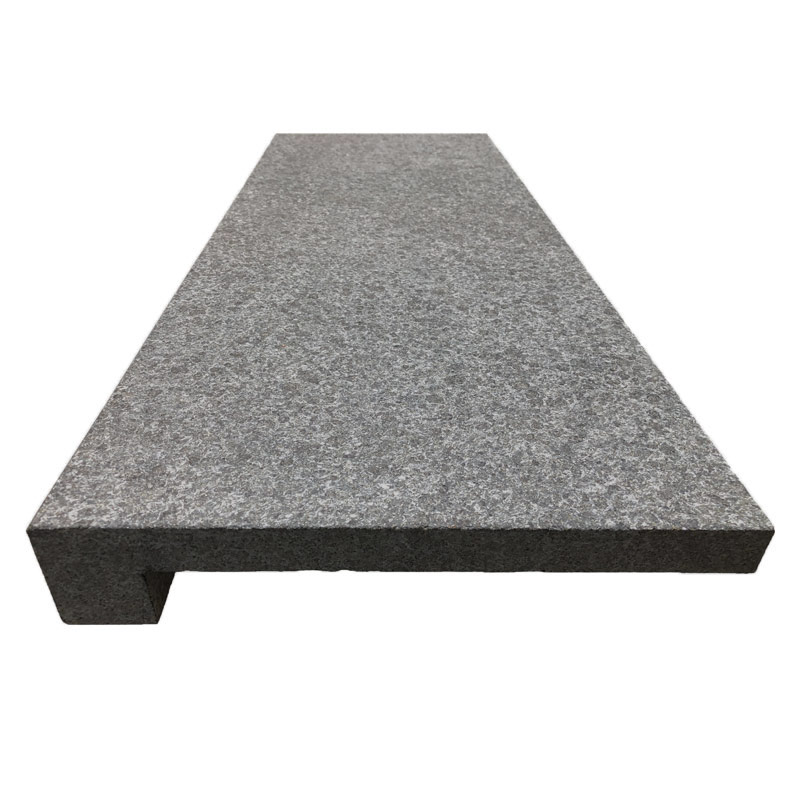 Zwembad randtegel basalt G684 rechte neus | 100 x 30 cm
