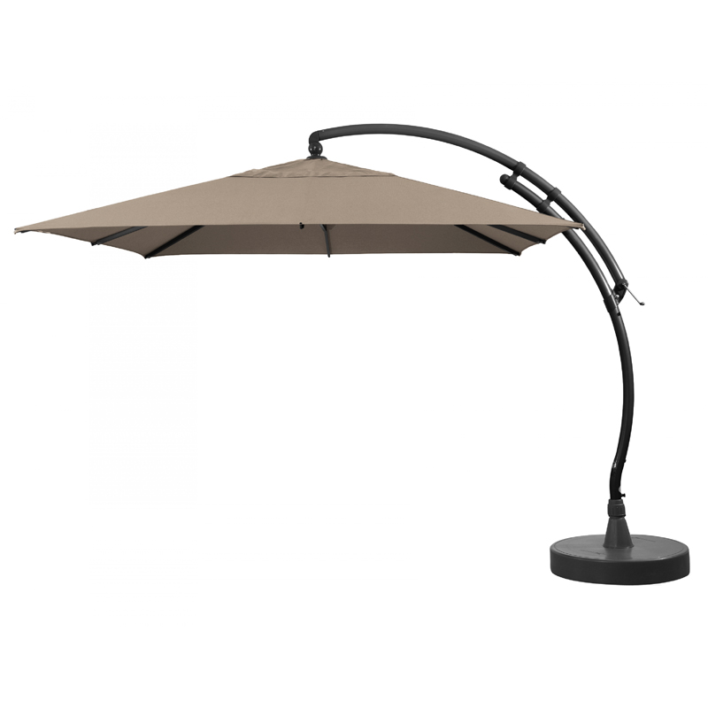 Sun Garden parasol Olefin licht taupe | 300 x 300 cm