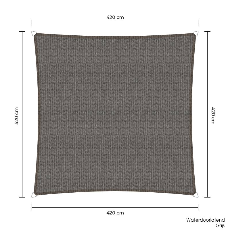 Sunfighters schaduwdoek vierkant | 420 x 420 cm