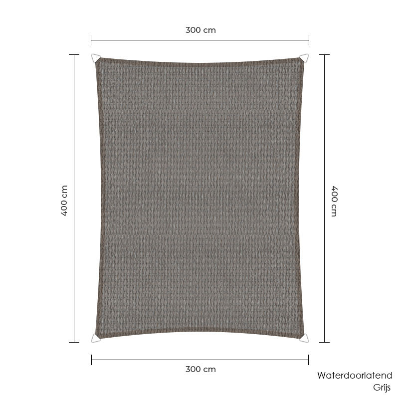 Sunfighters schaduwdoek rechthoek | 300 x 400 cm
