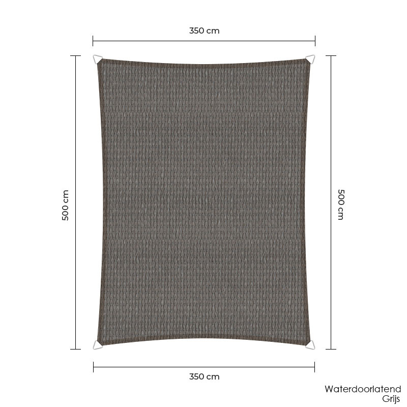 Sunfighters schaduwdoek rechthoek | 350 x 500 cm