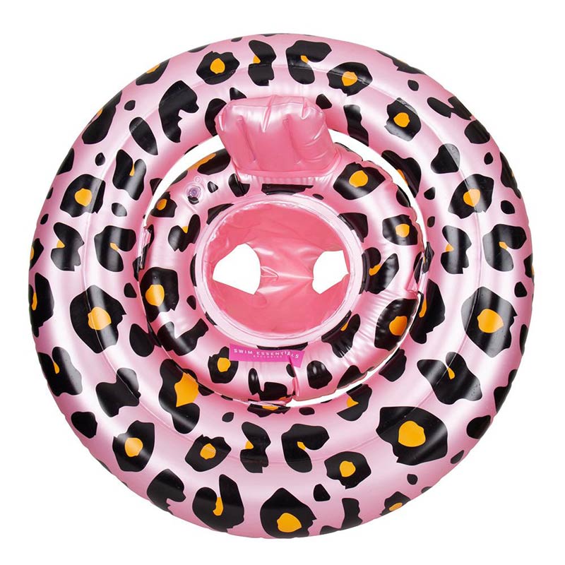 Swim Essentials Baby float Panterprint roze | 0-1 jaar