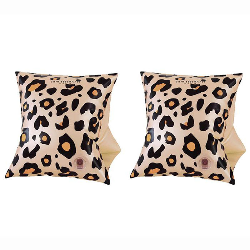 Swim Essentials Beige Panterprint zwembandjes | 2-6 jaar
