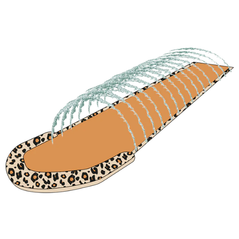 Swim Essentials buikschuifbaan panterprint