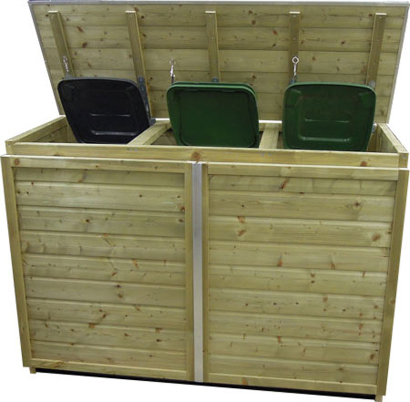 Lutra Tuinkast TRIO voor 3 klikos van 120 liter