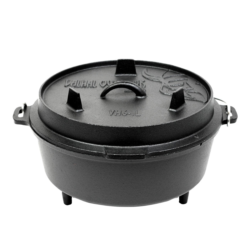 Valhal Dutch Oven gietijzer met pootjes | 6,1 liter
