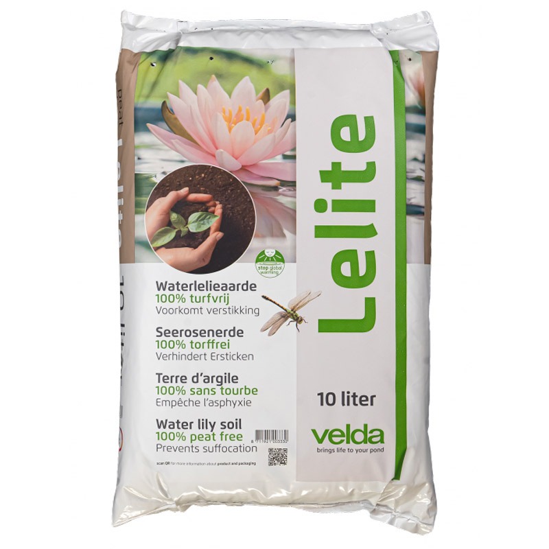 Velda Lelite turfvrije vijveraarde voor waterlelies | 10 liter