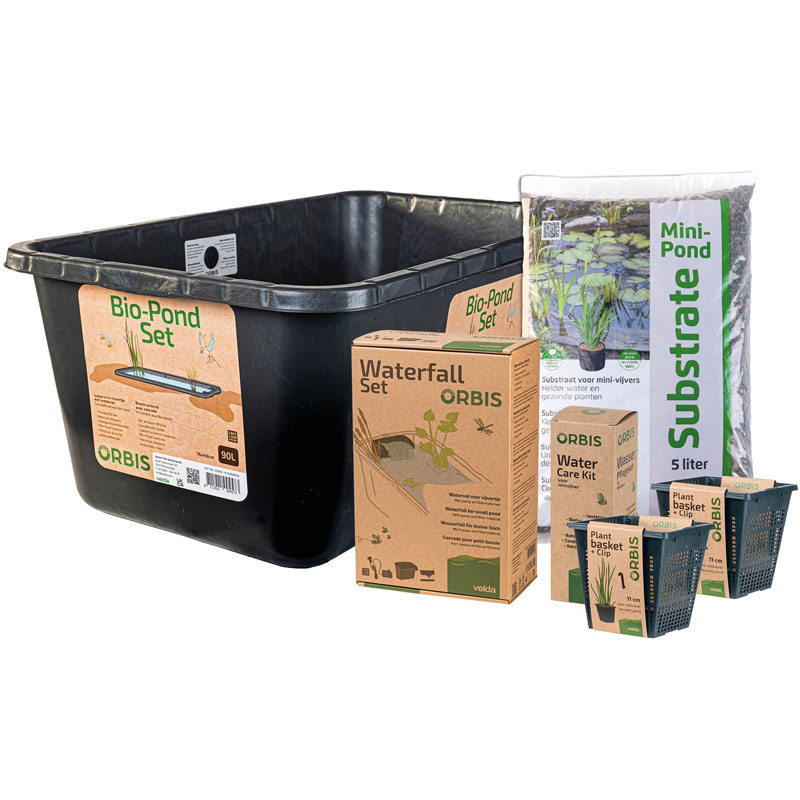 Velda Orbis mini-vijver set met waterval | 76 x 46 cm