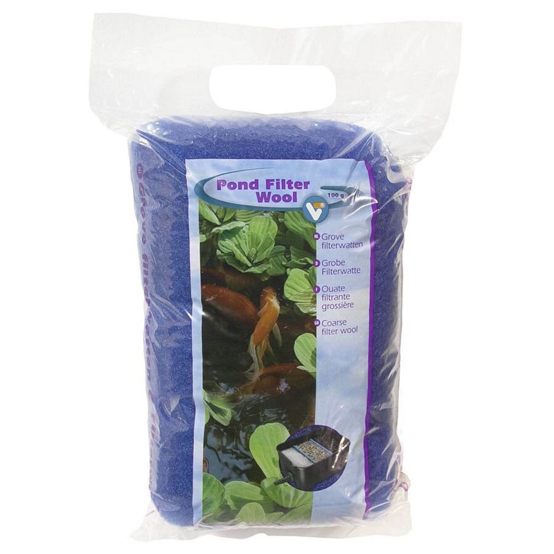 VT vijverfilter wol blauw | 100 gram