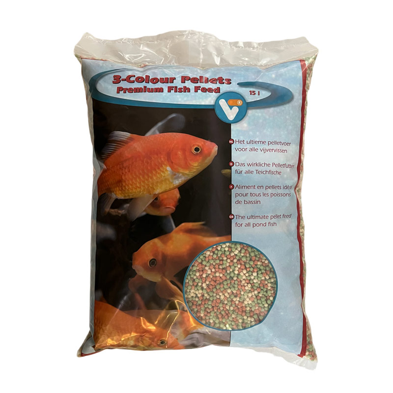 VT visvoer 3-Colour Pellet Premium | 15 liter