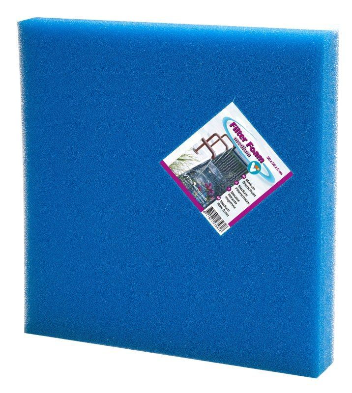 VT filterschuim middel blauw 50x50x2cm