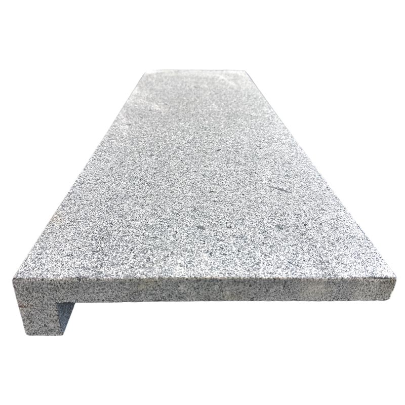 Zwembad randtegel graniet G654 rechte neus | 100 x 30 cm