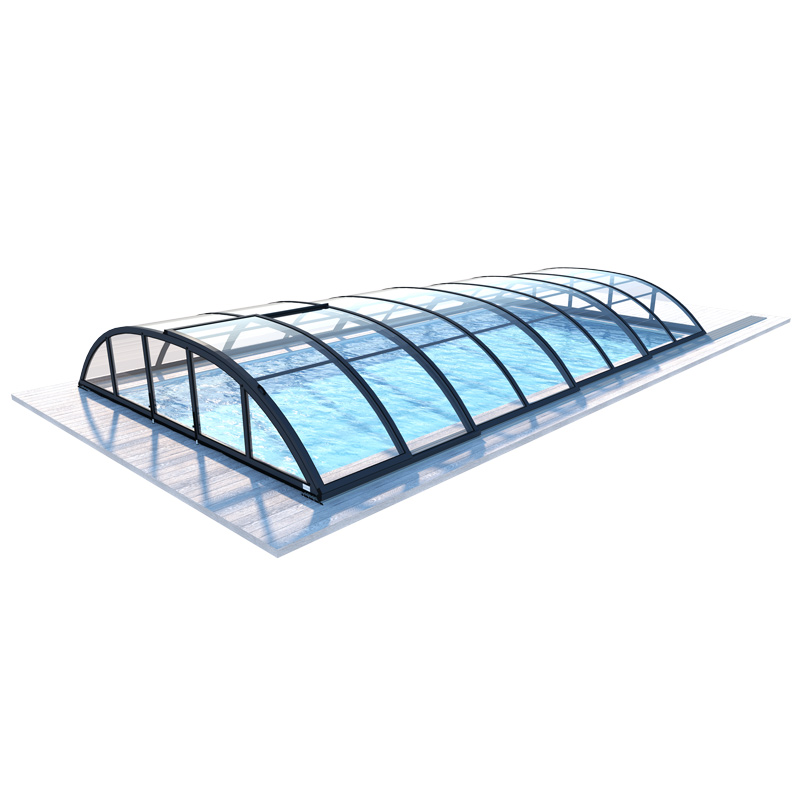Zwembadoverkapping Horizon Clear, type 1