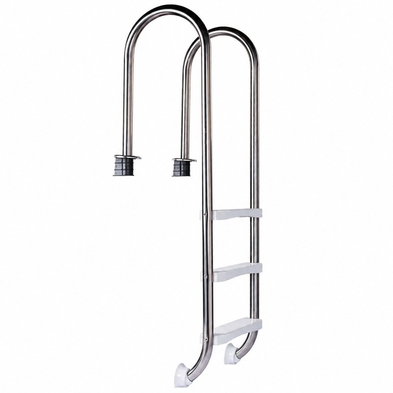 Zwembadtrap RVS Curvo - Basic, 3 treden | AISI 304
