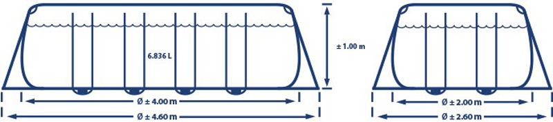 Intex prism frame 400x200x100cm