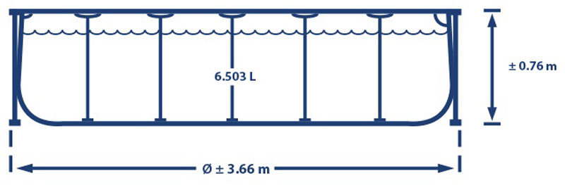 Intex 366 x 76cm