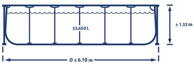 Intex prism frame 610 x 132cm