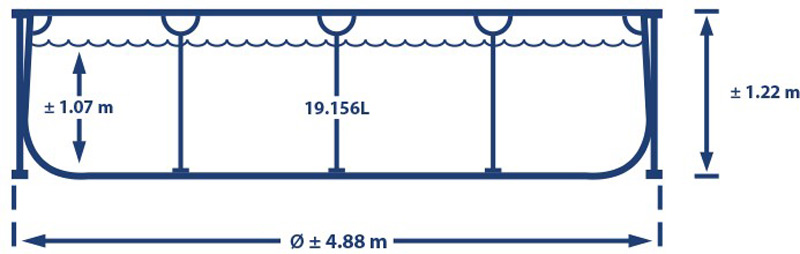 Intex ultra xtr frame 488 x 122cm
