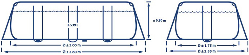 Intex prism frame 300x175cm