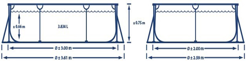 Intex 300x200x75cm
